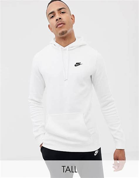 nike weißer kapuzenpullover mit swoosh-logo|Nike Solo Swoosh Fleece Pullover Hoodie Blue .